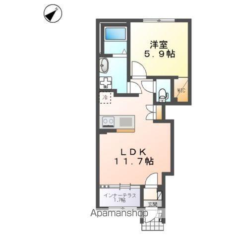 鎌田アパート工事(1LDK/1階)の間取り写真
