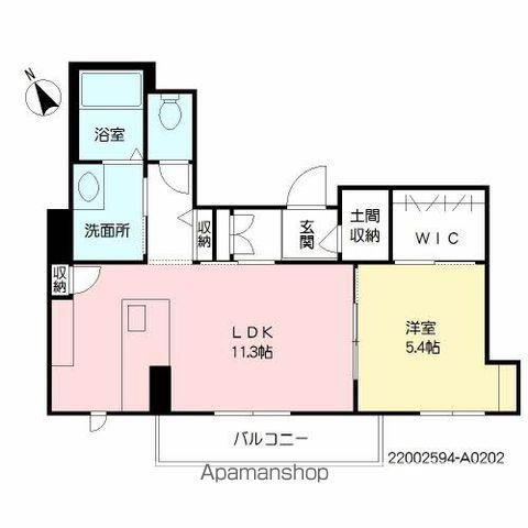 グランべレオ神宮(1LDK/2階)の間取り写真