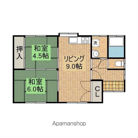 日豊本線 西都城駅 バス乗車時間:14分 都原団地バス停で下車 徒歩1分 1階建 築51年(2LDK)の間取り写真