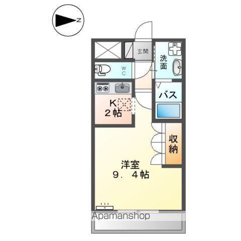 BLUE BOSS(1K/1階)の間取り写真