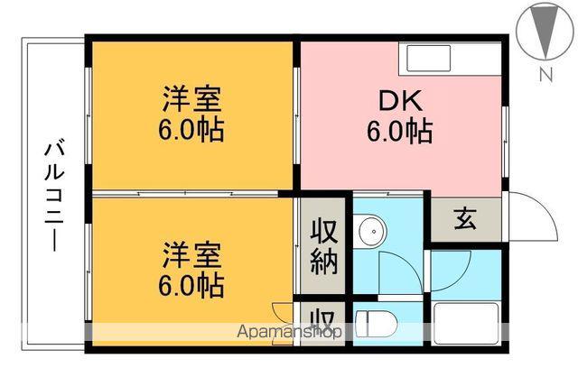 エムアイハイツ(2DK/2階)の間取り写真