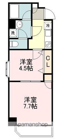クレセール河原町(2K/3階)の間取り写真