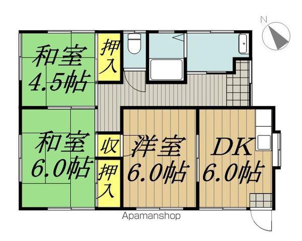 飯田線 伊那市駅 徒歩12分 1階建 築35年(3DK)の間取り写真
