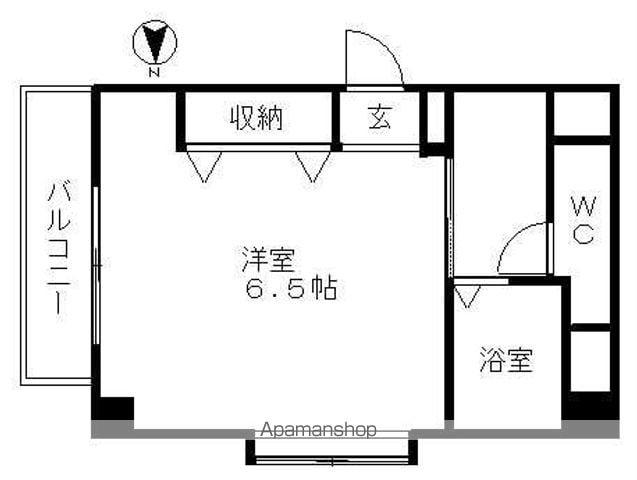 コーポミュー(1K/3階)の間取り写真