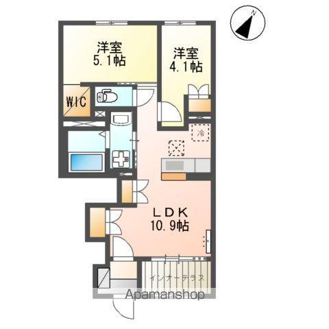 ハイムガーデンⅤ(2LDK/1階)の間取り写真