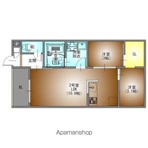 REGALEST 森下(2LDK/1階)の間取り写真
