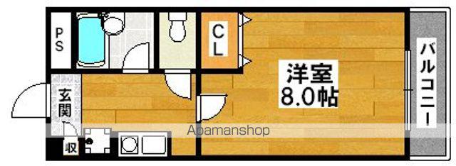 SAKAI東ビル(1K/4階)の間取り写真