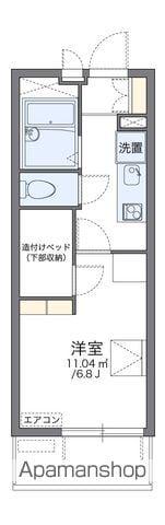 レオパレス平安(1K/4階)の間取り写真