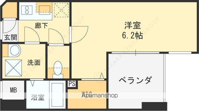 JMFレジデンス海老江(1K/6階)の間取り写真