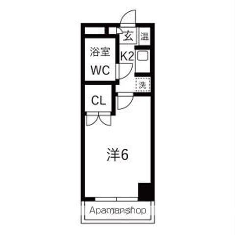 大仁マンション2(1K/3階)の間取り写真