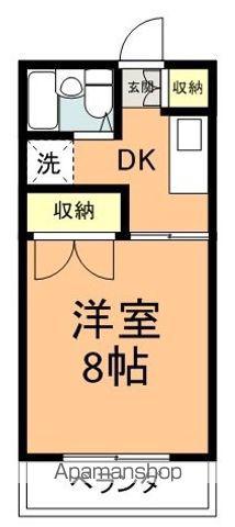 第3西沢ハイツ(1DK/2階)の間取り写真