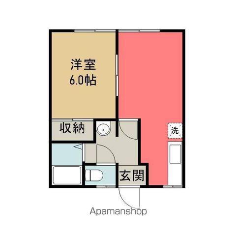 フェアステージすずき(1DK/1階)の間取り写真