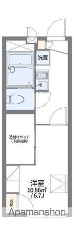 レオパレスリリー(1K/1階)の間取り写真