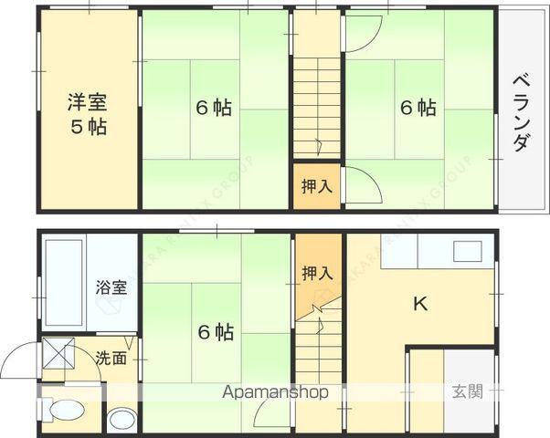 守口市梶町4丁目貸家(3K)の間取り写真
