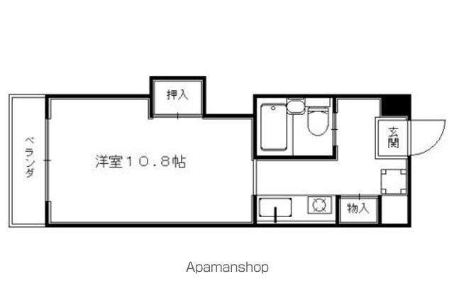 上賀茂葵之森町マンション(1K/3階)の間取り写真