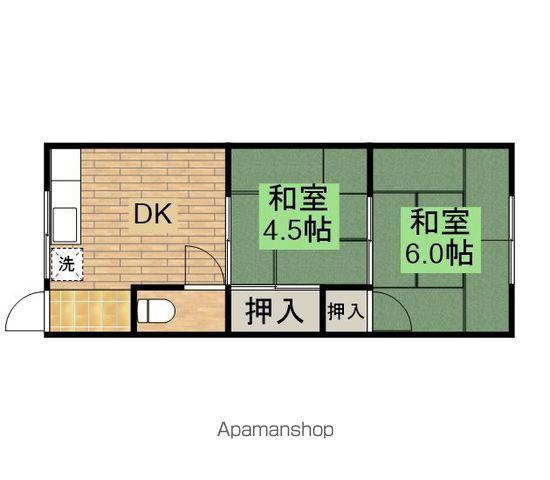 大町文化(2K/2階)の間取り写真