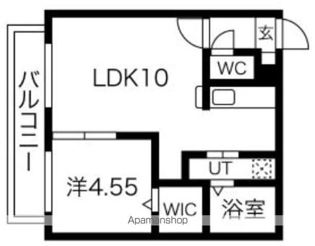 ソミューム発寒南(1LDK/2階)の間取り写真