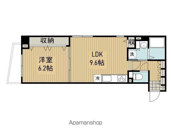 ラクラス下井草(1LDK/2階)の間取り写真
