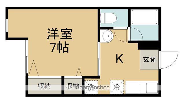 エルドラド国見A棟(1K/1階)の間取り写真