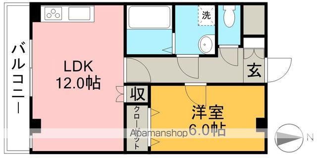 アバンギャルド愛ランド(1LDK/2階)の間取り写真