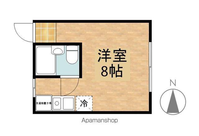 モリコーポ(ワンルーム/2階)の間取り写真