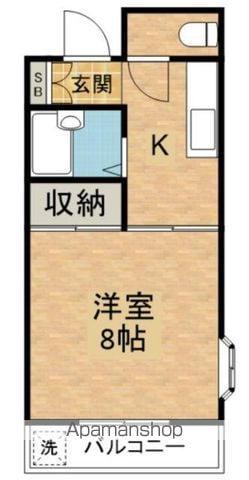 コーポパレス(1K/3階)の間取り写真