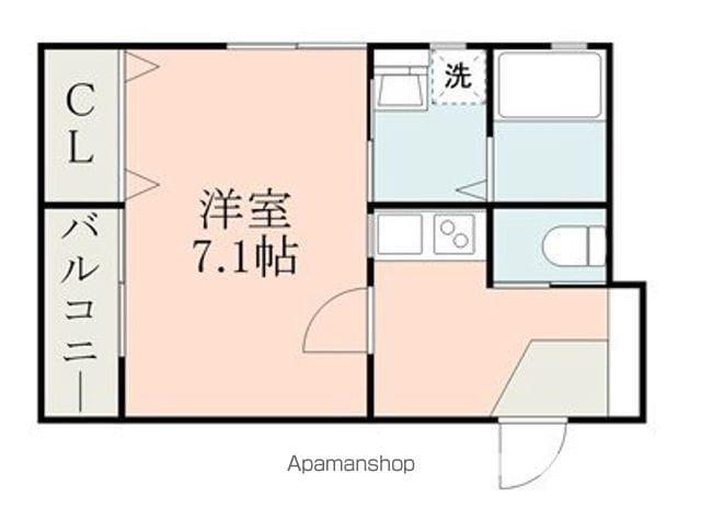 サイエンス吉富(1K/1階)の間取り写真