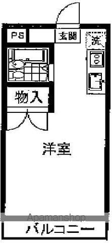 サンドエル荻窪(ワンルーム/1階)の間取り写真