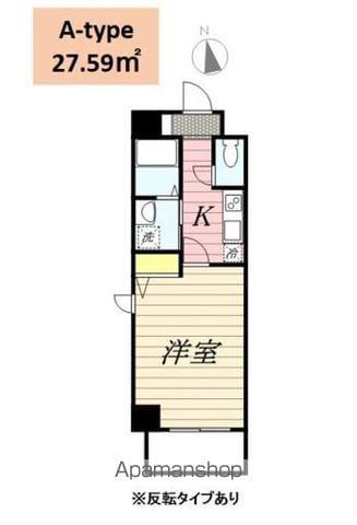 HF丸の内レジデンス(1K/6階)の間取り写真