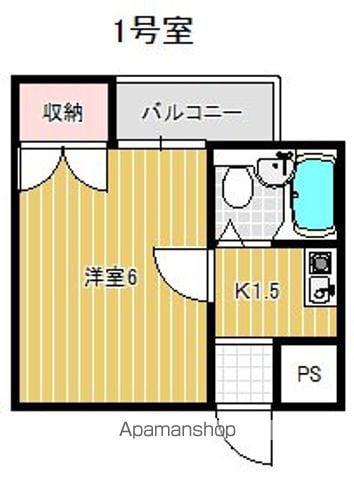 エスタイル小阪(1K/1階)の間取り写真