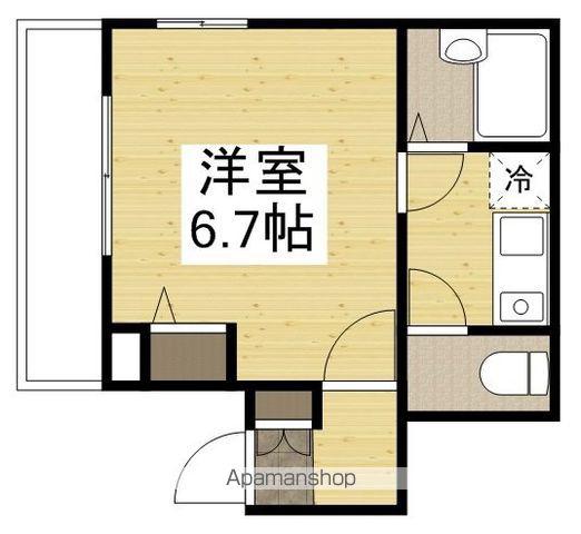 アネックスK(1K/2階)の間取り写真