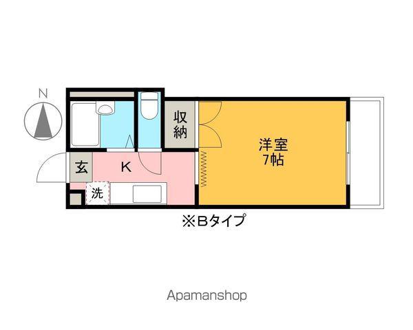 AXIS BLAZE(1K/4階)の間取り写真