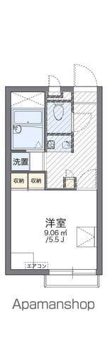 レオパレスリズエール(1K/2階)の間取り写真