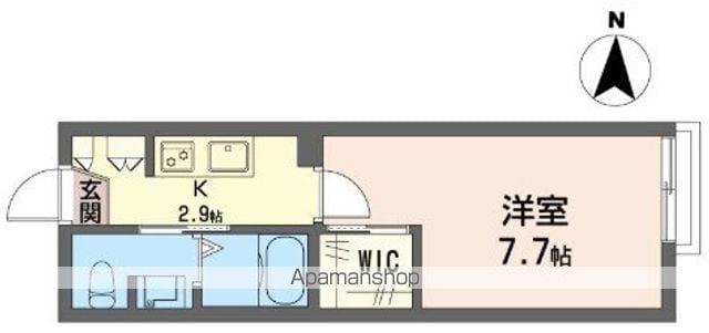 エレンシア高円寺(1K/1階)の間取り写真
