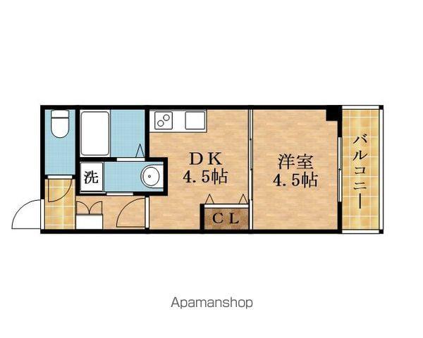 プレシャス中宮(1DK/5階)の間取り写真