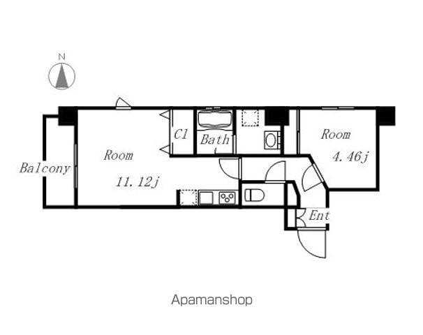 MINA 葵(1DK/2階)の間取り写真
