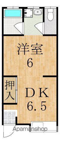 サンレイク(1DK/1階)の間取り写真
