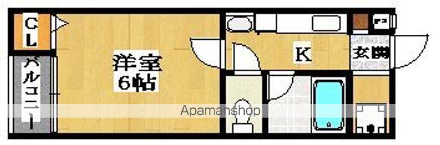 あびこ88マンション(1K/2階)の間取り写真