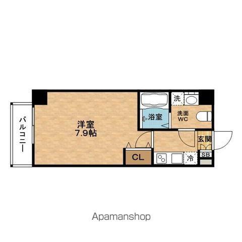 WINSCOURTNISHIUMEDAⅡ(1K/6階)の間取り写真