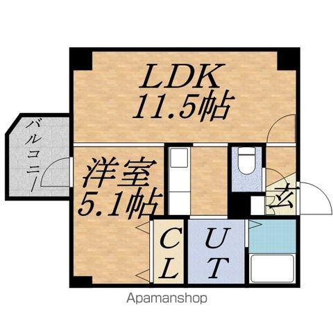 パークヒルズイースト23B(1LDK/7階)の間取り写真