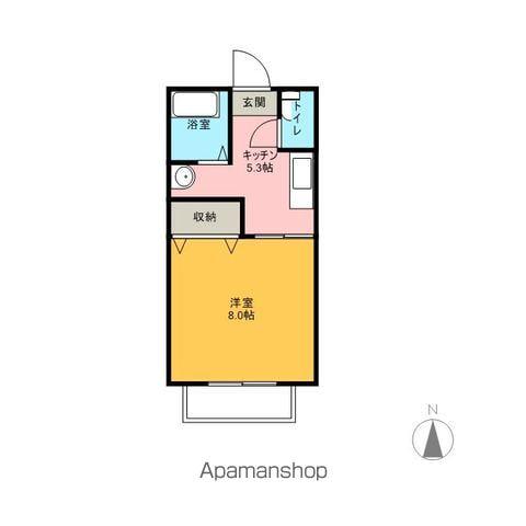 MKハイツ(1K/1階)の間取り写真