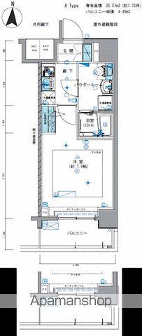 メインステージ亀戸Ⅲ(1K/9階)の間取り写真