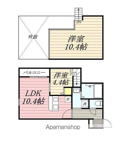 DREAM STAGE CANE PALAZZO(1SLDK/1階)の間取り写真