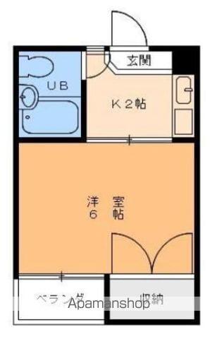 京屋マンション(1K/3階)の間取り写真