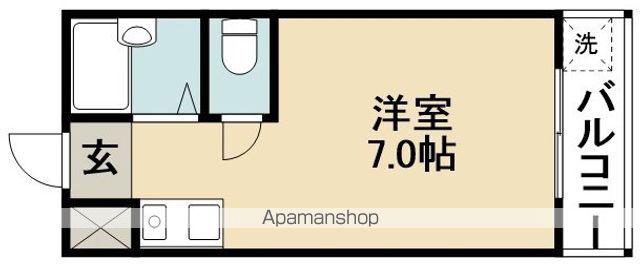 小野原ショッピングセンター(1K/3階)の間取り写真