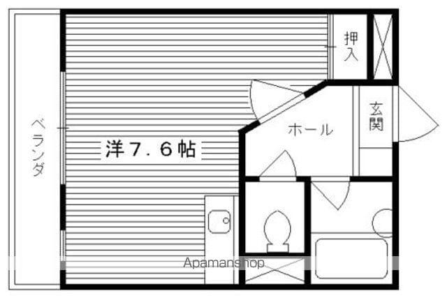 コーポ郷(1K/5階)の間取り写真