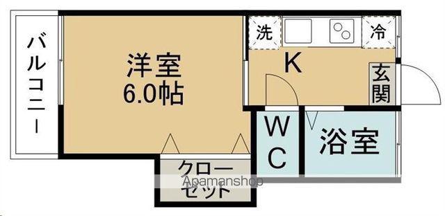 コーポ相沢(1K/2階)の間取り写真