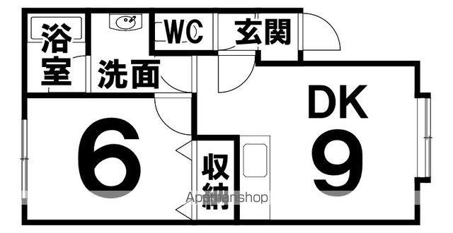ハイツハイグレード(1DK/1階)の間取り写真