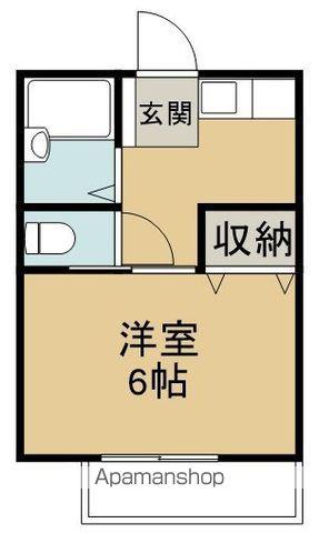 ビーンズサワダ(1K/1階)の間取り写真