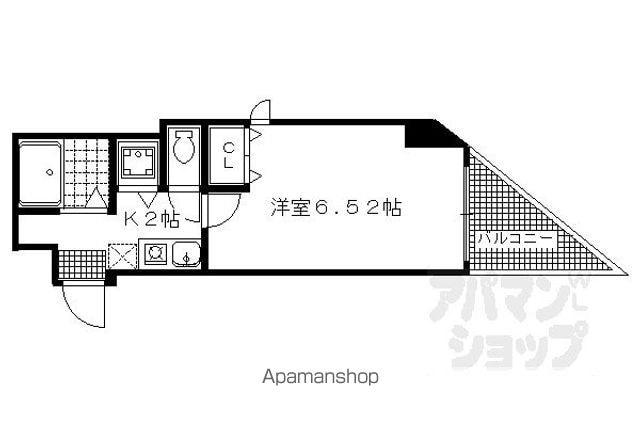 珠光ビル北山(1K/3階)の間取り写真